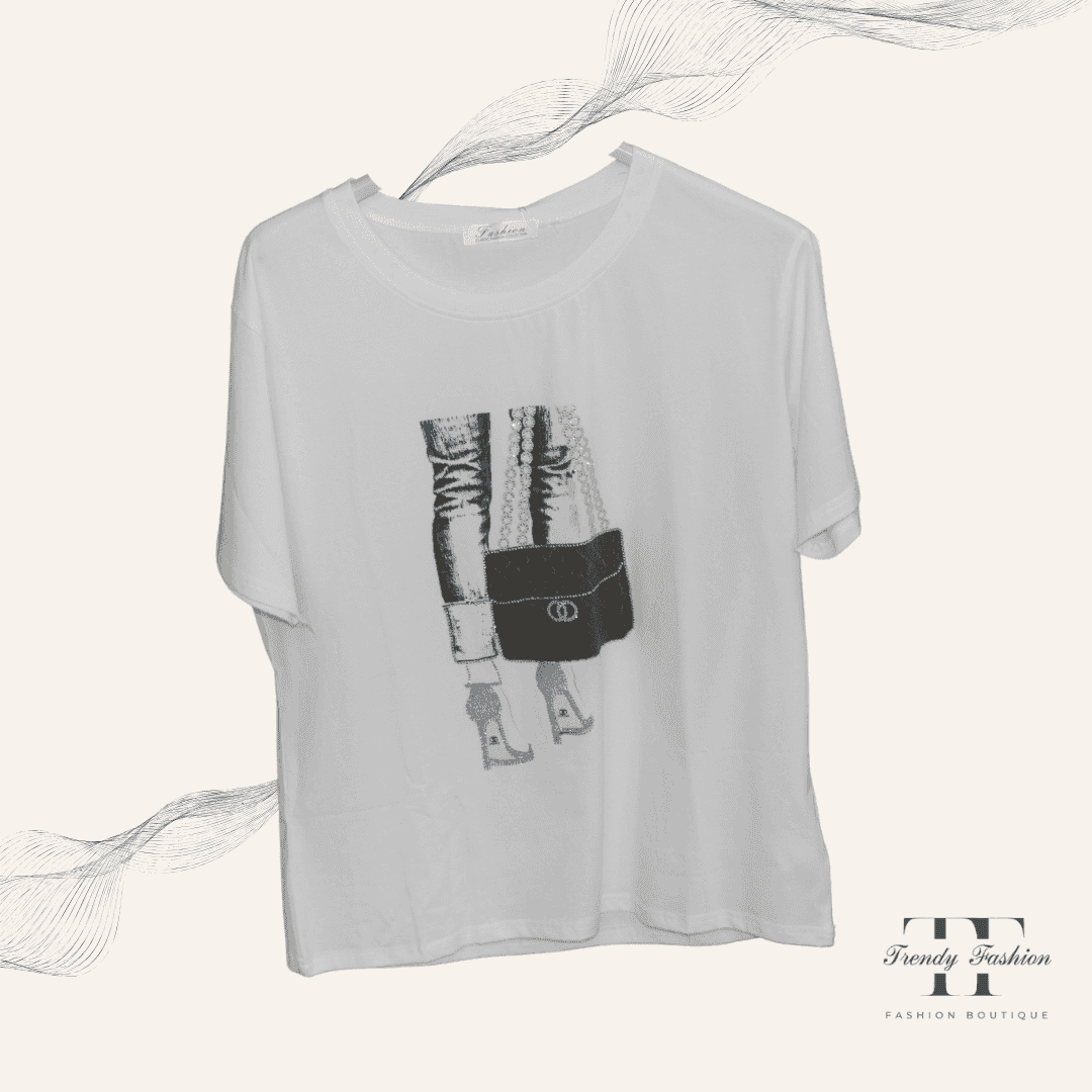 Style Icon – T-Shirt mit Fashionista-Print - Trendy Fashion