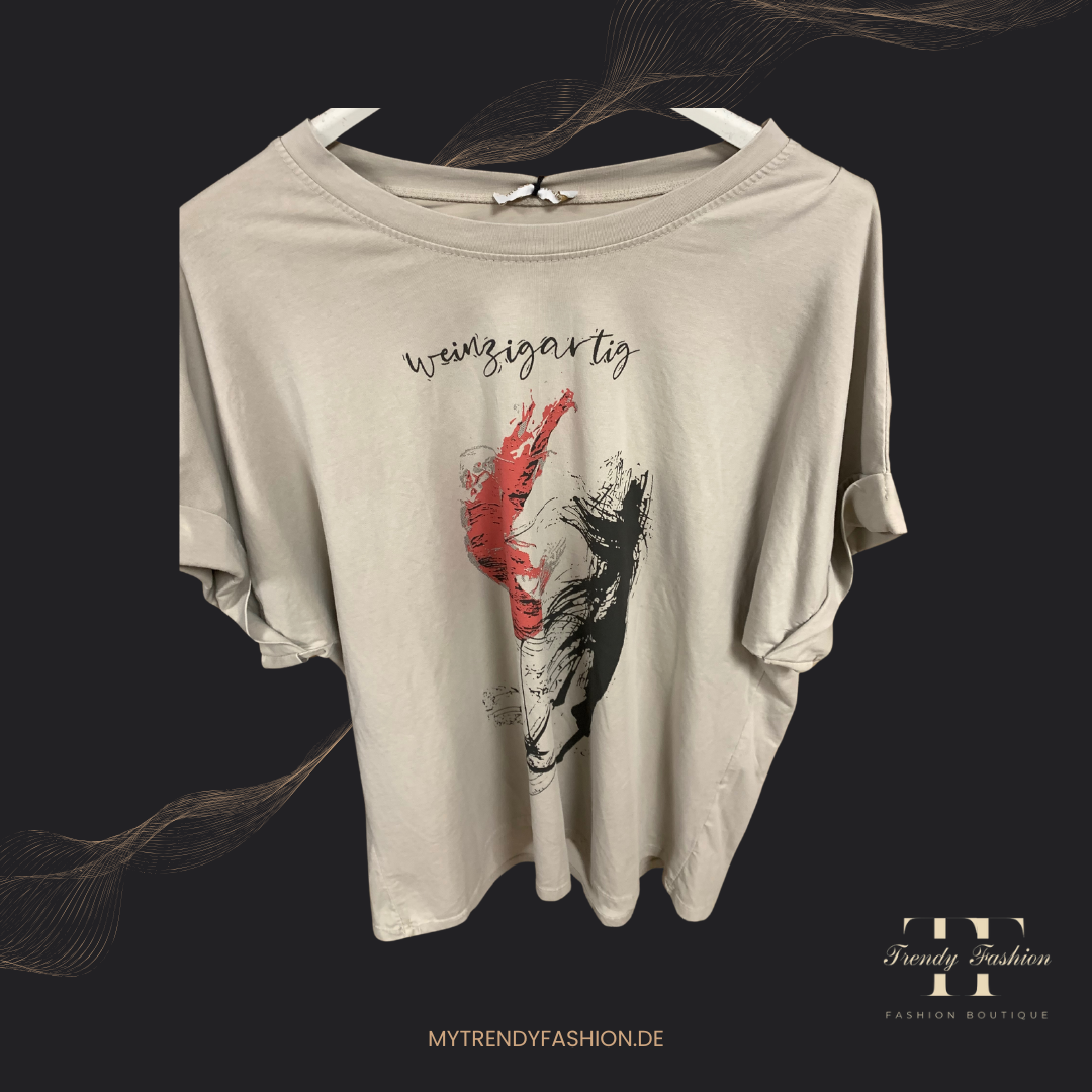 Shirt - Weinzigartig - Trendy Fashion