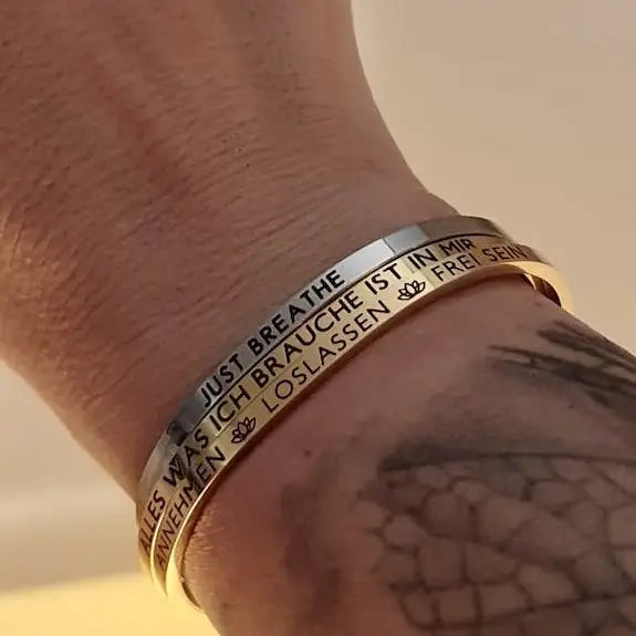 MANTRAARMREIF - ANNEHMEN LOSLASSEN FREI SEIN - Trendy Fashion