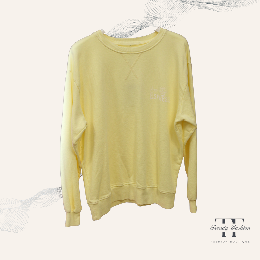 Sweatshirt - Espresso - Trendy Fashion