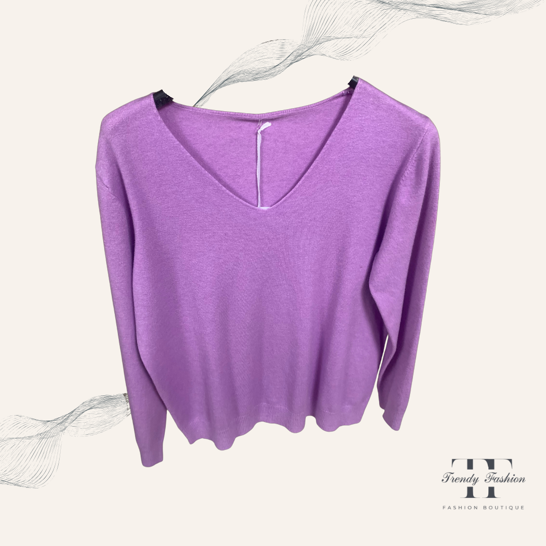 Unifarbende Feinstrickpullover - Rimini