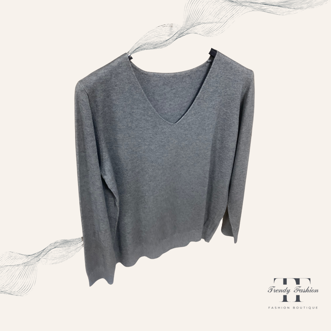 Unifarbende Feinstrickpullover - Rimini