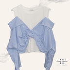 Doppio Chic – Bluse mit integriertem Top - Trendy Fashion