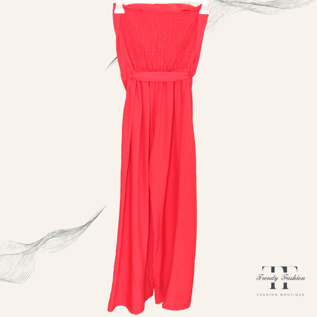 Milano Nights – Schulterfreier Jumpsuit für besondere Anlässe - Trendy Fashion