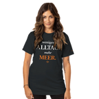 Damen Shirt Weniger Alltag Mehr Meer – Bio-Baumwolle Meeresshirt Statement-Shirt
