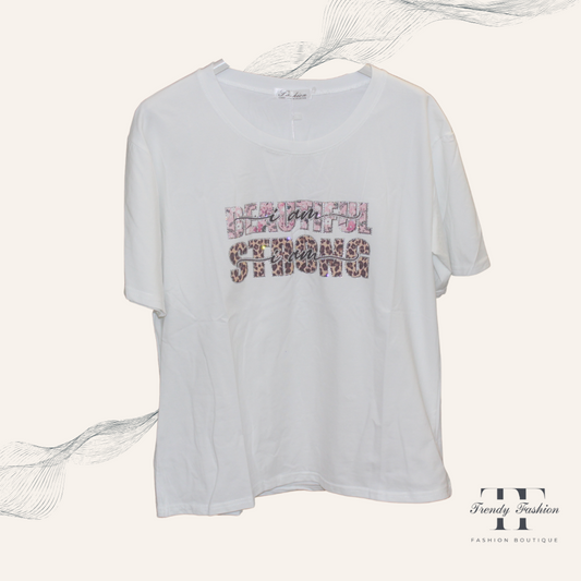 Strong Beauty – Power-Shirt mit Message - Trendy Fashion
