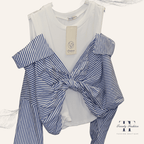 Doppio Chic – Bluse mit integriertem Top - Trendy Fashion