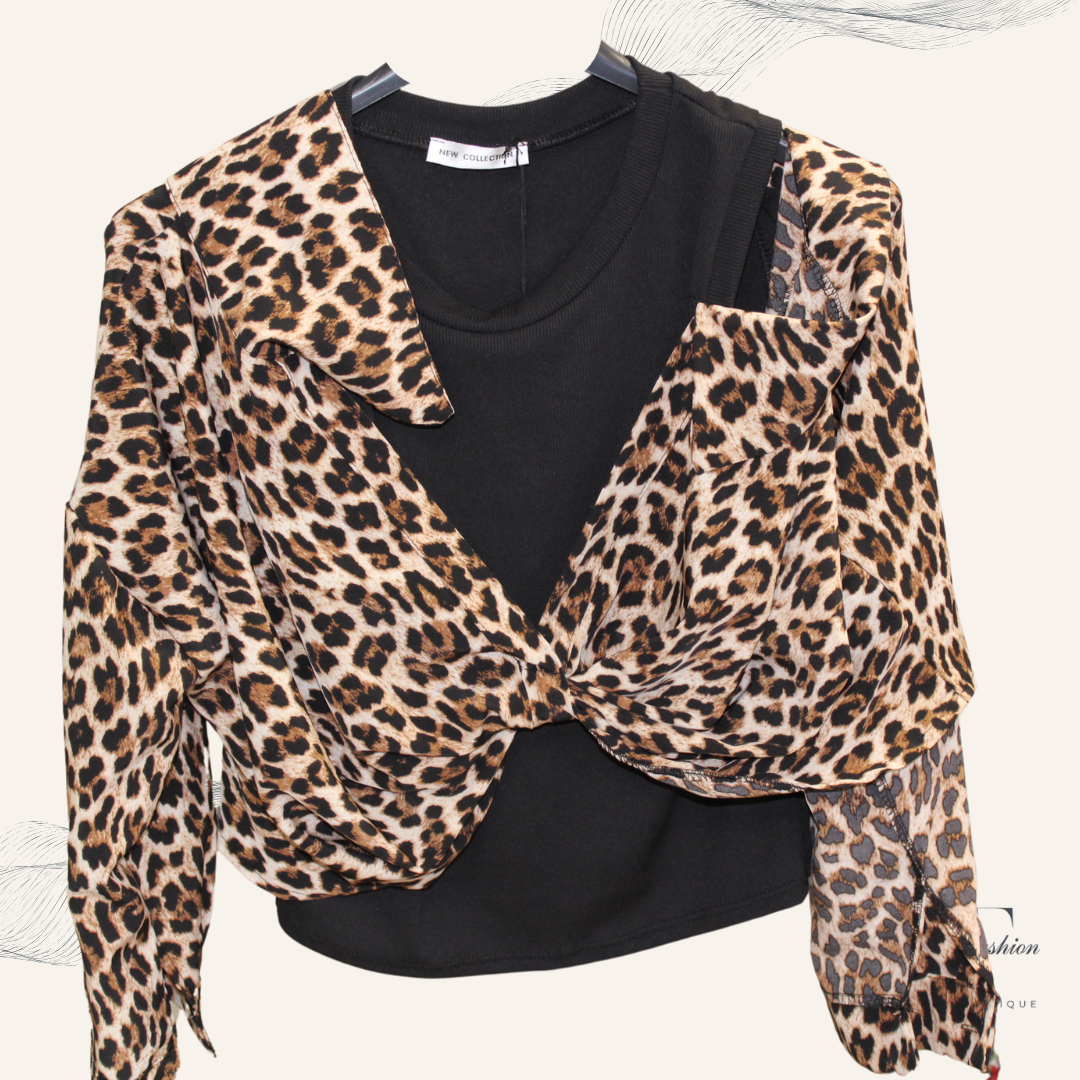 Doppio Chic – Bluse mit integriertem Top - Trendy Fashion