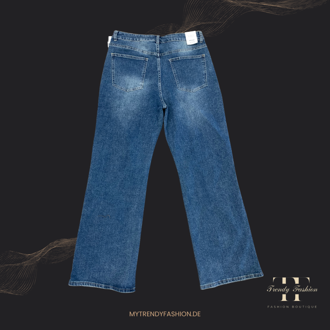 Jeans - Wide Leg - Trendy Fashion