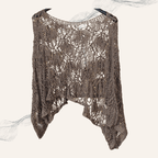 Boho Häkel-Strickponchos