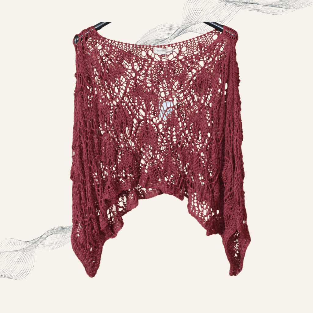 Boho Häkel-Strickponchos