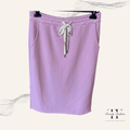 Damen Sweatrock Wellenweich Rosa – Weicher bequemer femininer Freizeitrock