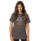 Damen Shirt Weniger Alltag Mehr Meer – Bio-Baumwolle Meeresshirt Statement-Shirt