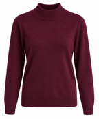 Feinstrickpullover mit Stehkragen – Eleganter Damen Pullover in verschiedenen Farben