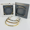Damen Mantraarmreif Die Liebe bleibt – Bedeutungsvoller Trauerschmuck & Geschenk