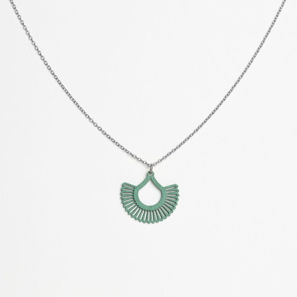 Halskette mit Holzanhänger - 'Boho'