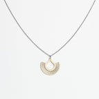 Halskette mit Holzanhänger - 'Boho'