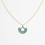 Halskette mit Holzanhänger - 'Boho'