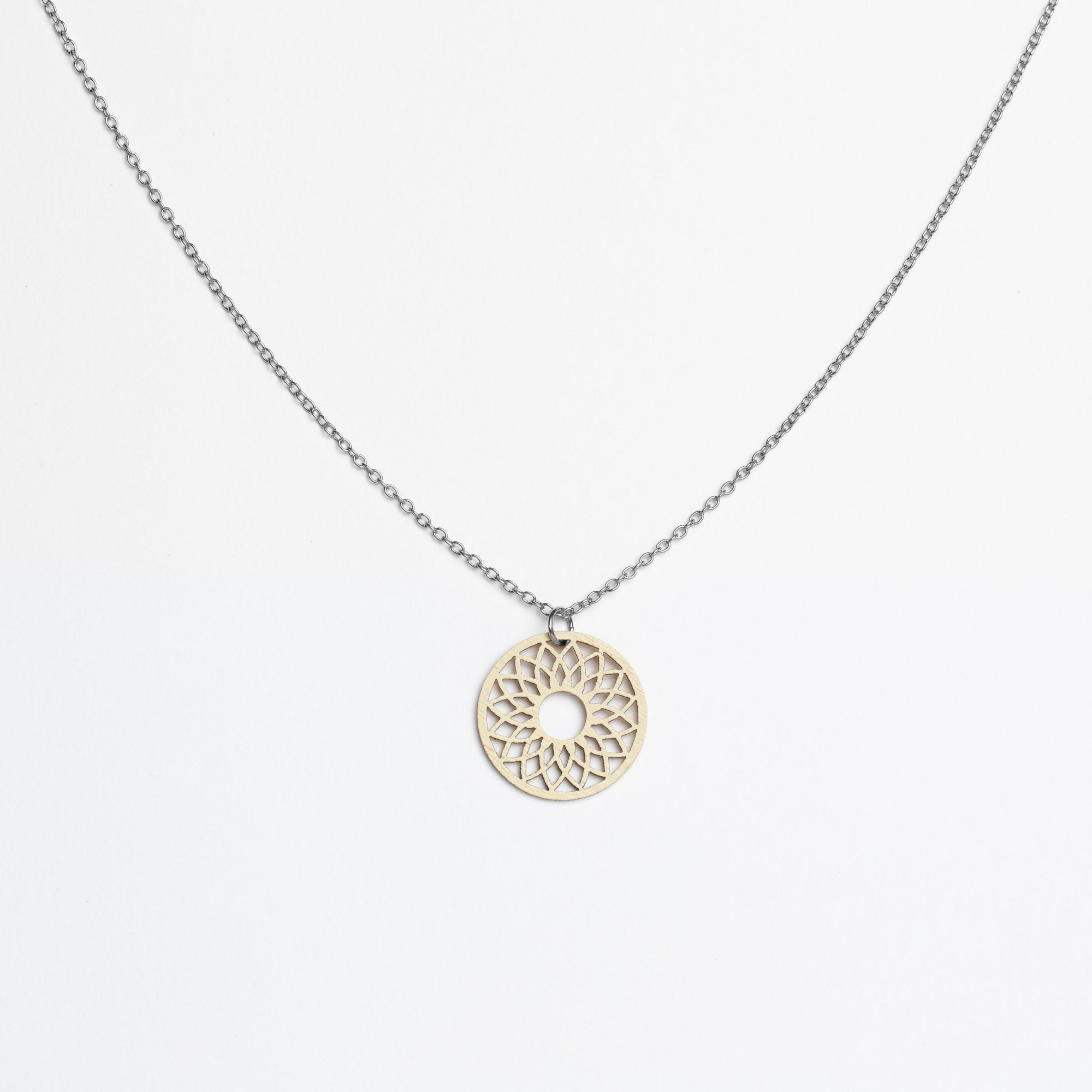 Halskette mit Holzanhänger - 'Spirit'