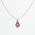 Halskette mit Holzanhänger - 'Sunrise'