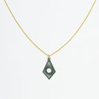 Halskette mit Holzanhänger - 'Sunrise'