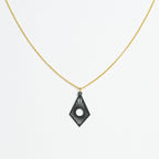 Halskette mit Holzanhänger - 'Sunrise'