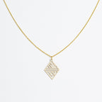 Halskette mit Holzanhänger - 'Tribal Echo'