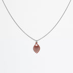 Halskette mit Holzanhänger - 'Leaf'