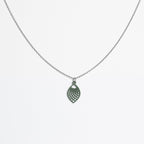 Halskette mit Holzanhänger - 'Leaf'