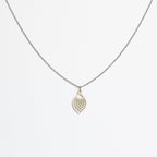 Halskette mit Holzanhänger - 'Leaf'