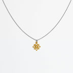 Halskette mit Holzanhänger - 'Flower mini'