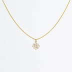 Halskette mit Holzanhänger - 'Flower mini'