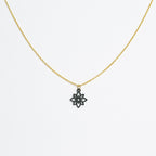 Halskette mit Holzanhänger - 'Flower mini'