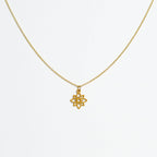 Halskette mit Holzanhänger - 'Flower mini'