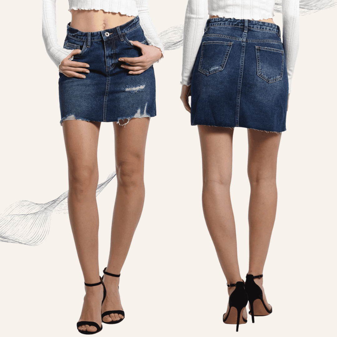 Damen Jeansrock – zeitloses Denim-Design, vielseitig & bequem kombinierbar