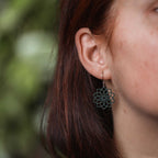 Ohrringe / Ohrhänger aus Holz | Mandala