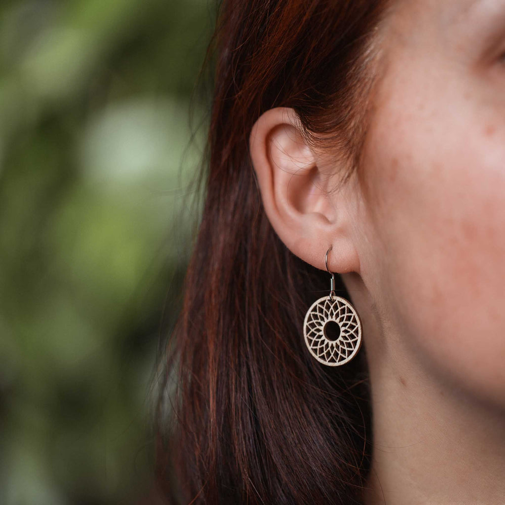 Ohrringe / Ohrhänger aus Holz | Spirit