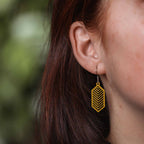 Ohrringe / Ohrhänger aus Holz | Geometric