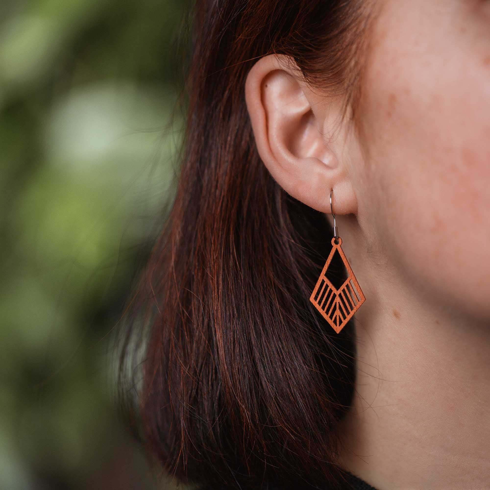 Ohrringe / Ohrhänger aus Holz | Tribe