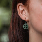 Ohrringe / Ohrhänger aus Holz | Sunwheel