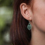 Ohrringe / Ohrhänger aus Holz | Leaf