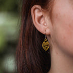 Ohrringe / Ohrhänger aus Holz | Leaf