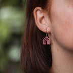 Ohrringe / Ohrhänger aus Holz | Rainbow