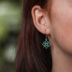 Ohrringe / Ohrhänger aus Holz | Flower mini