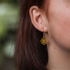 Ohrringe / Ohrhänger aus Holz | Flower mini