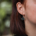 Ohrringe / Ohrhänger aus Holz | Flower Lotus