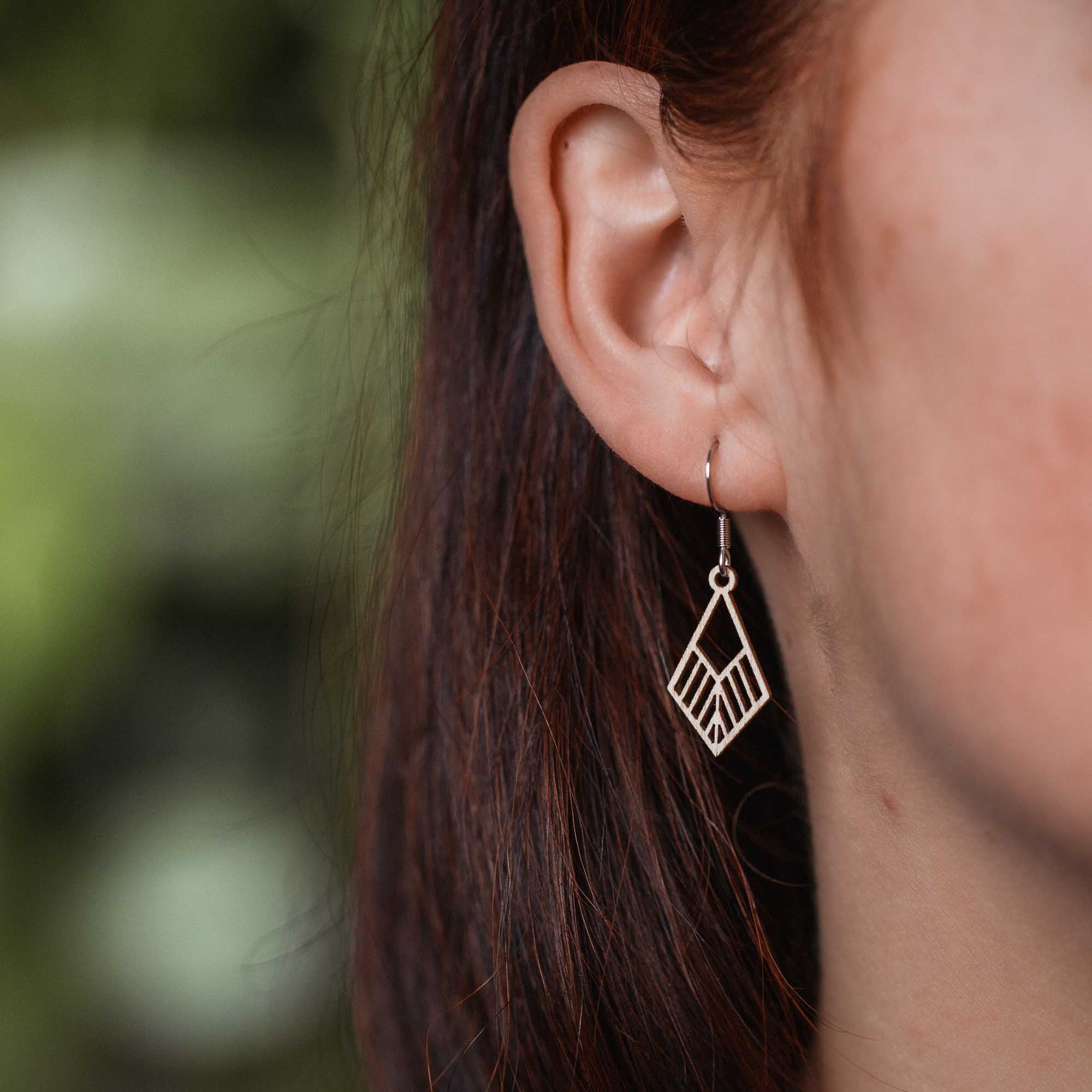 Ohrringe / Ohrhänger aus Holz | Tribe mini