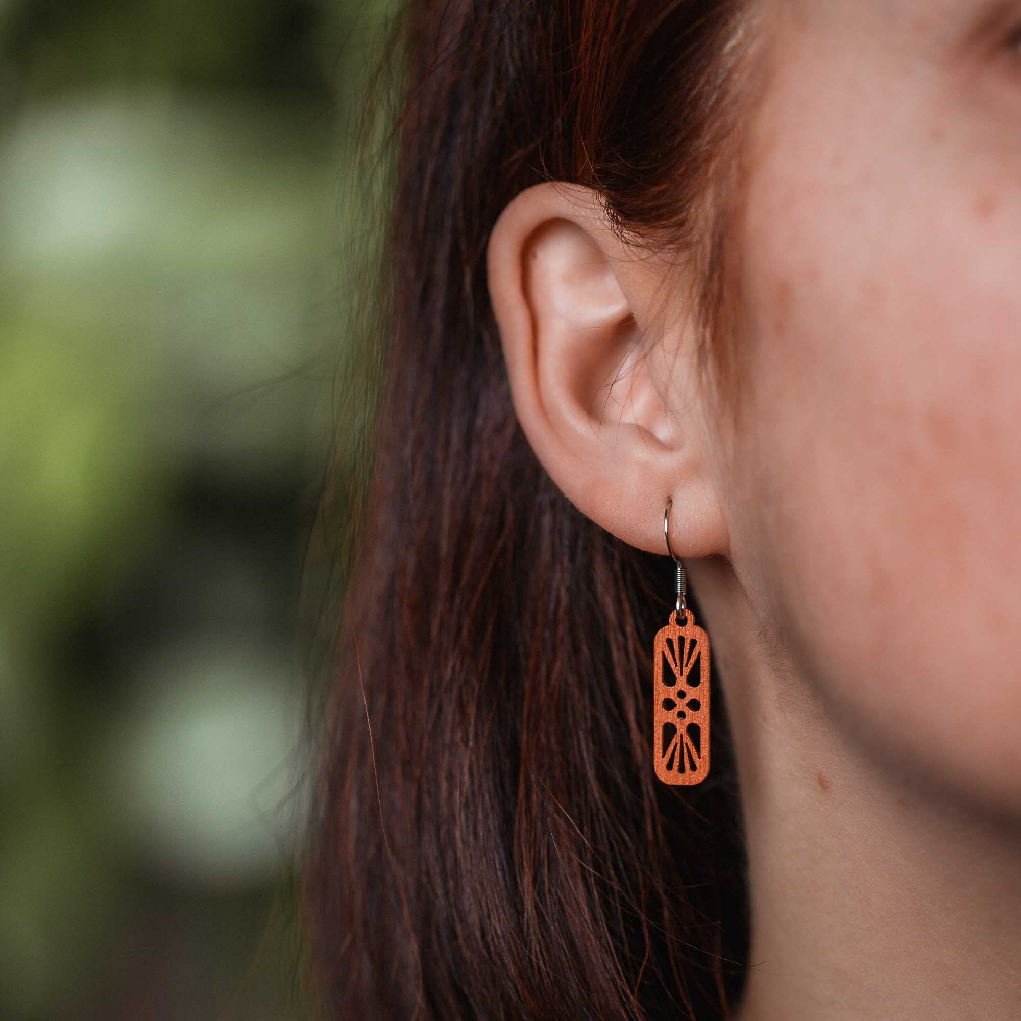 Ohrringe / Ohrhänger aus Holz | Harmony