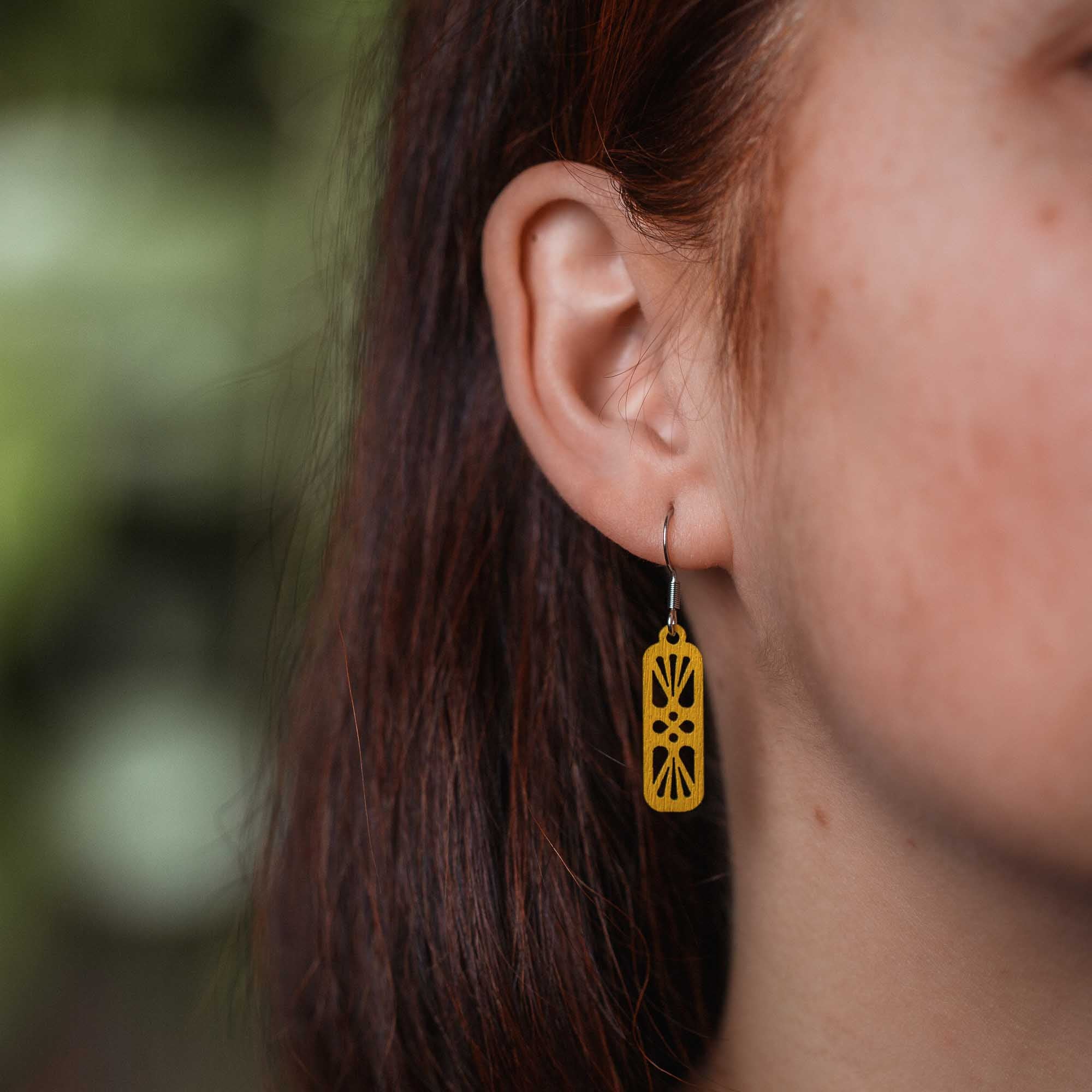 Ohrringe / Ohrhänger aus Holz | Harmony