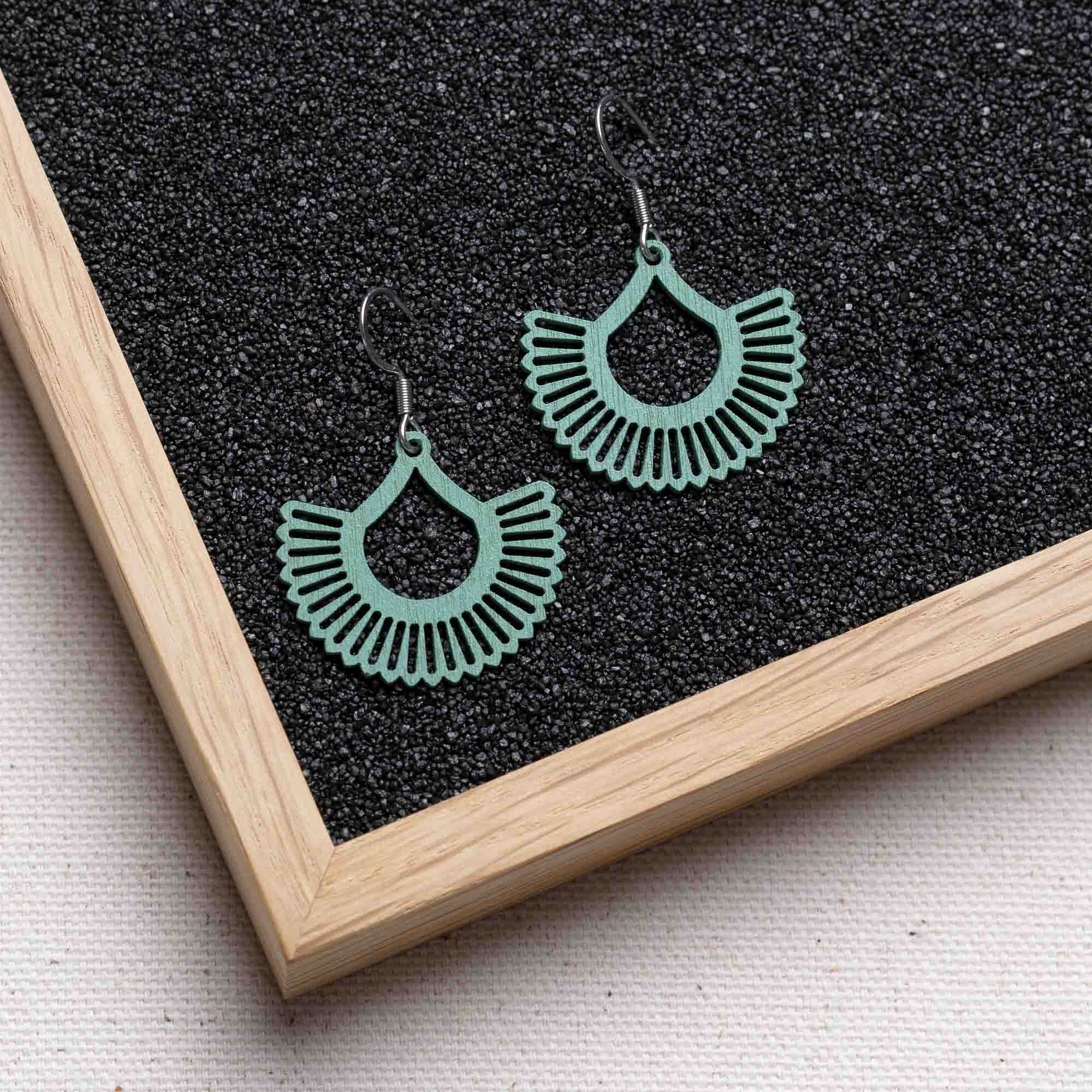 Ohrringe / Ohrhänger aus Holz | Boho